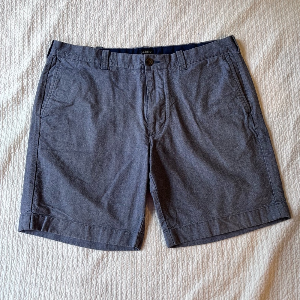 J.CREW Men's Blue Gramercy‎ Shorts 36 Pockets 8” Inseam Exc Cond